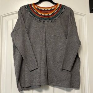 THML Anthropologie Crochet sweater